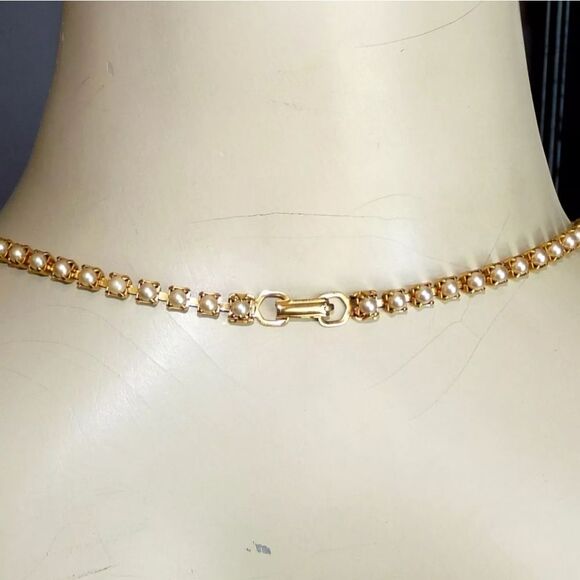 ELEGANT VINTAGE FX PEARL JEWELRY SIGNED NAPIER NECKLACE EARRINGS PIN BROOCH LOT - Picture 7 of 16